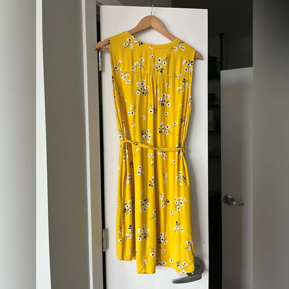 GAP Yellow Sleeveless Sundress Midi